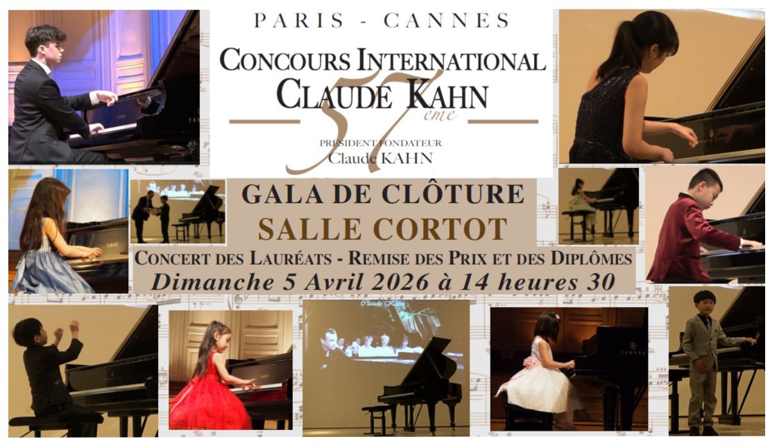 Gala de clôture du Concours International Claude Kahn 2026